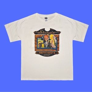 2007 South Dakota Sturgis Black Hills Rally front and back Shirt 🦬🏍